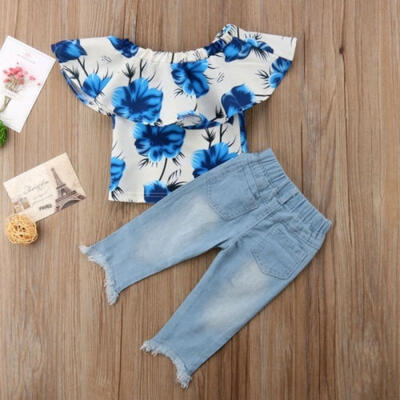 Hot fashion Toddler Baby Girl Floral Tops T-shirt Denim Pants Jeans Leggings Outfits 1-5T
Hot fashion Toddler Baby Girl Floral Tops T-shirt Denim Pants Jeans Leggings Outfits 1-5T