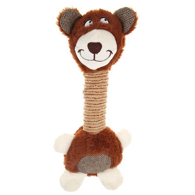 Cute Cartoon Animal Pet Plush Toy for Dog Puppy Sound Squeaky Teeth Clean