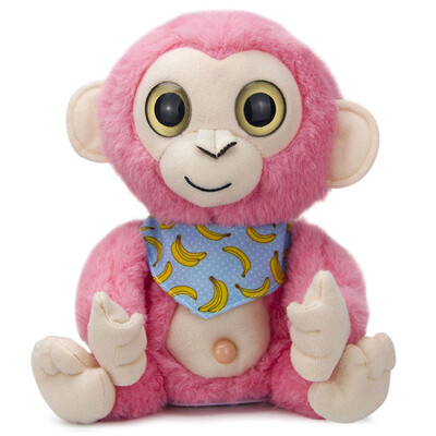 Stuffed Plush Toy Electric Monkey Talk Repeat Speak Record Body Swing Doll