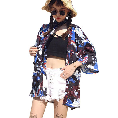Vintage Japanese Harajuku Style Coat Kimono Jacket women Japanese Girlfriends kimono Print Beach CardiganChaqueta Mujer
Vintage Japanese Harajuku Style Coat Kimono Jacket women Japanese Girlfriends kimono Print Beach CardiganChaqueta Mujer