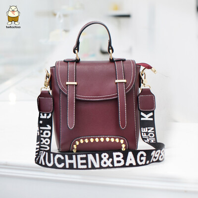 North bag Qingbin womens bag double shoulder bag womens spring small backpack Korean version bag rivet x
North bag Qingbin womens bag double shoulder bag womens spring small backpack Korean version bag rivet x