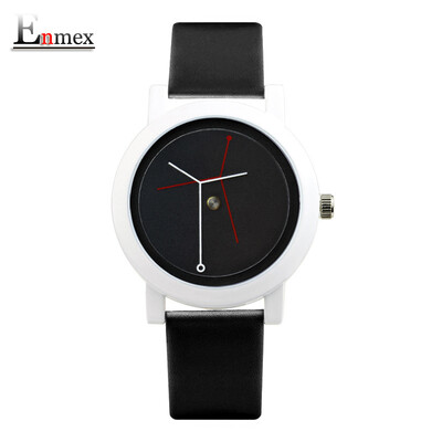 Enmex creative design branch concept neutral watch simple two-needle watch when the holiday gift is translated
Enmex creative design branch concept neutral watch simple two-needle watch when the holiday gift is translated