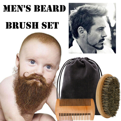 〖Follure〗Beard Brush Beard Comb Kit For Men Beard Mustache Wood Handle Barber Tool Set
〖Follure〗Beard Brush Beard Comb Kit For Men Beard Mustache Wood Handle Barber Tool Set