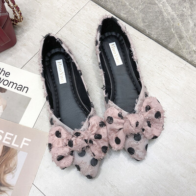 Flat sole womens spring Korean bow wave Joker pointed shallow Doudou womens shoes boat shoes
Flat sole womens spring Korean bow wave Joker pointed shallow Doudou womens shoes boat shoes