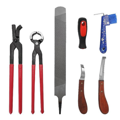 6PCS Horse Farrier Hoof Nipper Trim Shoeing File Rasp Handle Hoof Cutter Tool Horse Manicure Care Set
6PCS Horse Farrier Hoof Nipper Trim Shoeing File Rasp Handle Hoof Cutter Tool Horse Manicure Care Set