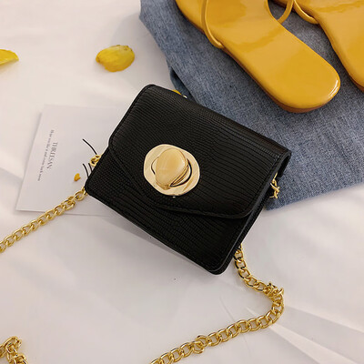 Tailored Womens Fashion Rivet Pure-Colour Cover Retro Shoulder Bag Flap Bag
