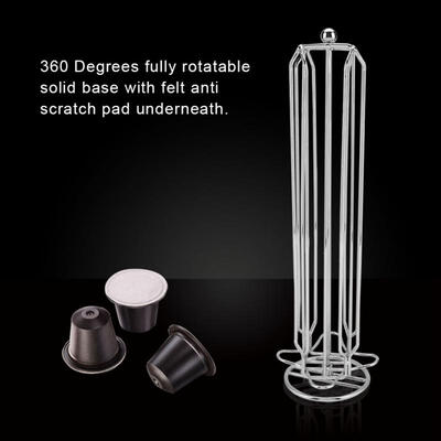 Greensen Rotatable Coffee Pod Storage Spinning Holder Capsule Stand for 40 Coffee Pods