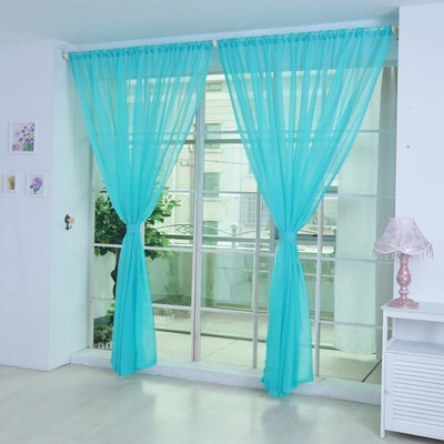 Gobestart 1 PCS Pure Color Tulle Door Window Curtain Drape Panel Sheer Scarf Valances
Gobestart 1 PCS Pure Color Tulle Door Window Curtain Drape Panel Sheer Scarf Valances