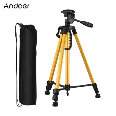 Andoer Lightweight Photography Tripod Stand Aluminum Alloy 3kg Load Capacity Max Height 135cm53in with Carry Bag Phone Holder fo
Andoer Lightweight Photography Tripod Stand Aluminum Alloy 3kg Load Capacity Max Height 135cm53in with Carry Bag Phone Holder fo