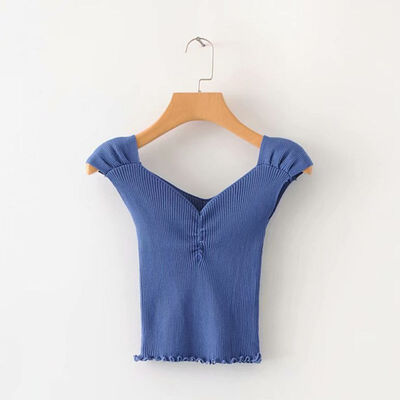 Women Summer V-Collar Tube Wrapped Chest Slim Knitting Vest Bottoming Stretch Sling Bottoming Camisole
Women Summer V-Collar Tube Wrapped Chest Slim Knitting Vest Bottoming Stretch Sling Bottoming Camisole