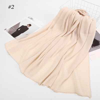 Cross-border exclusive for AliExpress wish Muslim Arab Hui pure color cotton crease cotton scarf scarves
Cross-border exclusive for AliExpress wish Muslim Arab Hui pure color cotton crease cotton scarf scarves
