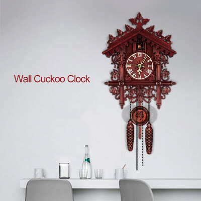 Vintage Wooden Wall Cuckoo Clock Swinging Pendulum Wood Hanging Crafts Decoration for Home Restaurant Living Room
Vintage Wooden Wall Cuckoo Clock Swinging Pendulum Wood Hanging Crafts Decoration for Home Restaurant Living Room