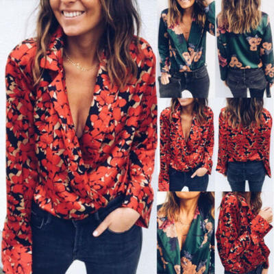 US Women Ladies Sexy Floral Tuxedo Wrap Over Satin Bodysuit Leotard Top Jumpsuit
US Women Ladies Sexy Floral Tuxedo Wrap Over Satin Bodysuit Leotard Top Jumpsuit