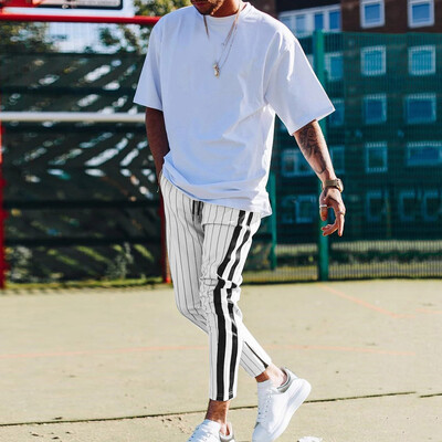 Gobestart Mens Fashion Autumn & Winter Striped Elastic Waist Casual Trousers Slim Pants
Gobestart Mens Fashion Autumn & Winter Striped Elastic Waist Casual Trousers Slim Pants
