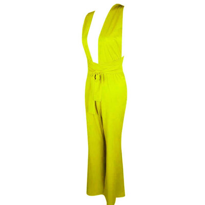 Starmoon Women Summer Sexy Strap V Neck Solid Waistband Lace-up Long Pants Jumpsuits 
Starmoon Women Summer Sexy Strap V Neck Solid Waistband Lace-up Long Pants Jumpsuits