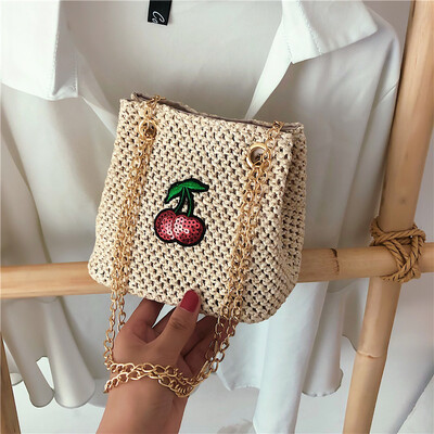 Inssen summer small bag female 2019 new fashion holiday straw bag girl chain slung bucket bag
Inssen summer small bag female 2019 new fashion holiday straw bag girl chain slung bucket bag