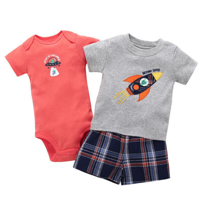 WEIXINBUY Baby Sets High Quality Teamsters Baby Boy & Girl Clothing Set Short T-shirt Shorts or Romper 3 pcs Set 0-24M
WEIXINBUY Baby Sets High Quality Teamsters Baby Boy & Girl Clothing Set Short T-shirt Shorts or Romper 3 pcs Set 0-24M