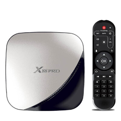 X88 PRO Smart Android 90 TV Box Rockchip RK3318 Quad Core 64 Bit UHD 4K VP9 H265 2GB 16GB 24G 5G WiFi HD Media Player Remot
X88 PRO Smart Android 90 TV Box Rockchip RK3318 Quad Core 64 Bit UHD 4K VP9 H265 2GB 16GB 24G 5G WiFi HD Media Player Remot