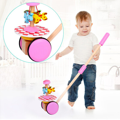 Tailored Creative Wooden Baby Walk Single Rod Spiral Trolley Learning Education Toy Cart
Tailored Creative Wooden Baby Walk Single Rod Spiral Trolley Learning Education Toy Cart