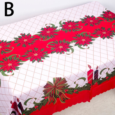 Toponeto Christmas Polyester Printed Tablecloth Christmas Table Antifouling Tablecloth
Toponeto Christmas Polyester Printed Tablecloth Christmas Table Antifouling Tablecloth