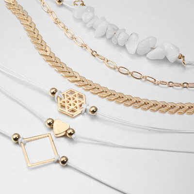 6PCSSet Hollow Geometry Heart Stones Arrows Charm Bracelets Female Male Bracelets New Jewelry Gifts
6PCSSet Hollow Geometry Heart Stones Arrows Charm Bracelets Female Male Bracelets New Jewelry Gifts
