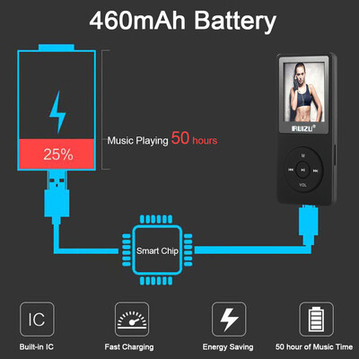 RUIZU X02 8GB 18in MP3 MP4 Player HiFi Lossless Sound Quality Stop Watch TF Card FM Radio Recording E-book Calendar Timing
RUIZU X02 8GB 18in MP3 MP4 Player HiFi Lossless Sound Quality Stop Watch TF Card FM Radio Recording E-book Calendar Timing