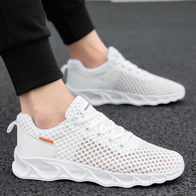 Mens shoes fashion breathable single net fashion sports trend wild mesh mesh hollow shoes 
Mens shoes fashion breathable single net fashion sports trend wild mesh mesh hollow shoes