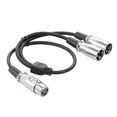 XLR Cable 1 Female to 2 Male Cannon Cable Microphone Audio Cable for Amplifier&Sound Console 50cm Black
XLR Cable 1 Female to 2 Male Cannon Cable Microphone Audio Cable for Amplifier&Sound Console 50cm Black