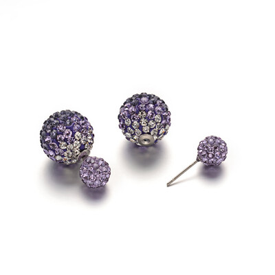 Double Side Polymer Clay Rhinestone Ball Stud Earrings with Stainless Steel Stud Earring Findings Stainless Steel Color Tanzani
Double Side Polymer Clay Rhinestone Ball Stud Earrings with Stainless Steel Stud Earring Findings Stainless Steel Color Tanzani