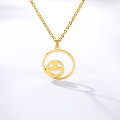 Smiley face Necklace Women Stainless Steel Round Coin Emoji Face Pendants Necklaces Charm Optimistic Emoticon Party Jewelry
Smiley face Necklace Women Stainless Steel Round Coin Emoji Face Pendants Necklaces Charm Optimistic Emoticon Party Jewelry
