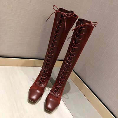 Martin Boot Girl British Wind long Boot with Square scalp Boots Korean version of Autumn&Winter High heel Boot Girl
Martin Boot Girl British Wind long Boot with Square scalp Boots Korean version of Autumn&Winter High heel Boot Girl