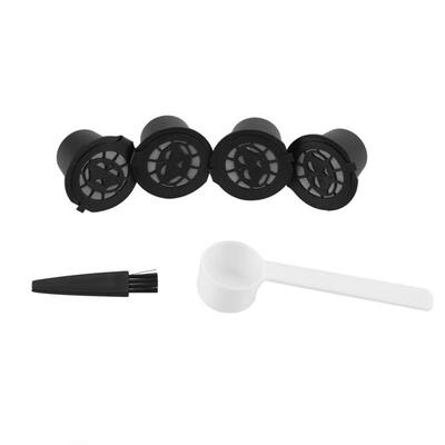 Greensen 4Pcs Plastic&Stainless Steel Refillable Coffee Capsule Filters with Spoon Cleaning Brush
Greensen 4Pcs Plastic&Stainless Steel Refillable Coffee Capsule Filters with Spoon Cleaning Brush