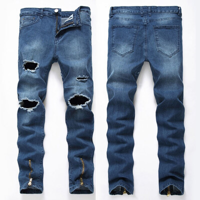 Gobestart Mens New Fashion Elastic Personality Stretch Ripped Personality Denim Trousers
Gobestart Mens New Fashion Elastic Personality Stretch Ripped Personality Denim Trousers
