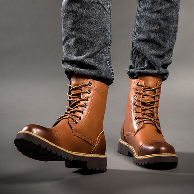 New plus velvet high mens shoes leather Martin boots fashion mens casual shoes outdoor England trend a generation
New plus velvet high mens shoes leather Martin boots fashion mens casual shoes outdoor England trend a generation