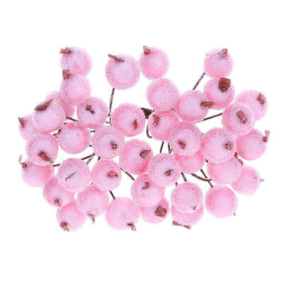 40 Heads Mini Fake Fruit Berries Artificial Flower Double Heads Stamen 
40 Heads Mini Fake Fruit Berries Artificial Flower Double Heads Stamen