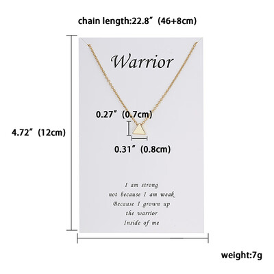 Simple Gold Color Triangle Pendant Necklace Make A Wish Card Alloy Link Chain Choker Necklace Collier for Women Fashion Jewelry
Simple Gold Color Triangle Pendant Necklace Make A Wish Card Alloy Link Chain Choker Necklace Collier for Women Fashion Jewelry