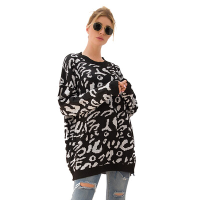 Women Winter Leopard Printed Round Collar Loose Concise Casual Long Sleeve Personality Sweater
Women Winter Leopard Printed Round Collar Loose Concise Casual Long Sleeve Personality Sweater