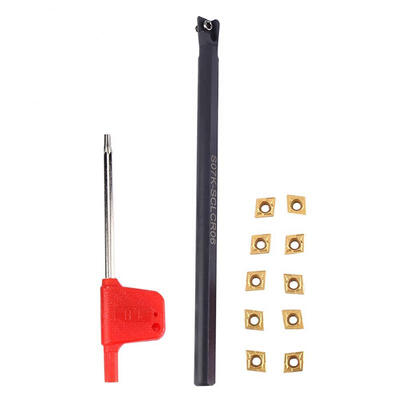 Greensen S10K-SCLCR06 Lathe Turning Tool Holder 10pcs CCMT060204-HM YBC251 Inserts Wrench
Greensen S10K-SCLCR06 Lathe Turning Tool Holder 10pcs CCMT060204-HM YBC251 Inserts Wrench
