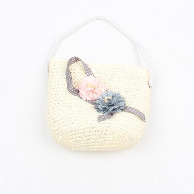 Girls Knitting Straw Handbag Solid Color Flowers Decoration Kids Summer Casual Holiday Crossbody Bag
Girls Knitting Straw Handbag Solid Color Flowers Decoration Kids Summer Casual Holiday Crossbody Bag