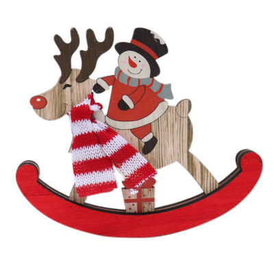 Santa Claus Wooden Rocking Horse Christmas Decoration Tabletop Ornament Holiday Gift For Children Party Decoration
Santa Claus Wooden Rocking Horse Christmas Decoration Tabletop Ornament Holiday Gift For Children Party Decoration