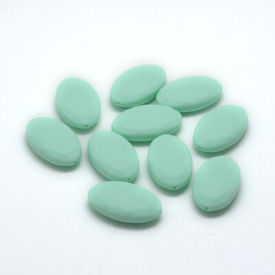 Food Grade Environmental Silicone Beads Chewing Beads For Teethers DIY Nursing Necklaces Making Oval DarkSeaGreen 30x18x8mm
Food Grade Environmental Silicone Beads Chewing Beads For Teethers DIY Nursing Necklaces Making Oval DarkSeaGreen 30x18x8mm