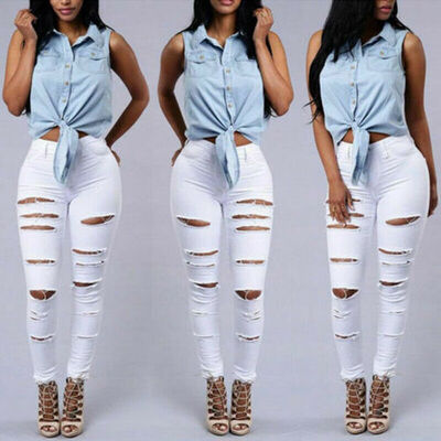 WSUNSIOM Women Pencil Stretch Casual Ripped Hole Denim Skinny Jeans Pants High Waist Jeans Trousers
WSUNSIOM Women Pencil Stretch Casual Ripped Hole Denim Skinny Jeans Pants High Waist Jeans Trousers
