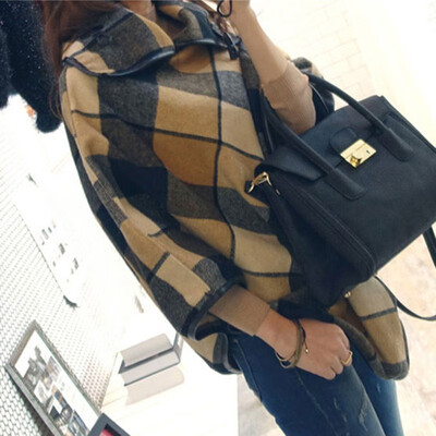 Autumn Winter Women Loose Sweater Plaid Turtleneck Three Quarter Sleeve Long Sweater Women Winter Clothing
Autumn Winter Women Loose Sweater Plaid Turtleneck Three Quarter Sleeve Long Sweater Women Winter Clothing