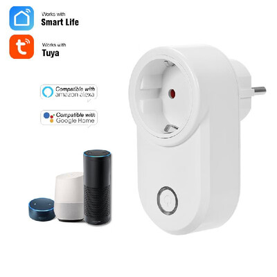 Home Socket WIFI Smart Socket EU Plug Wireless Outlet Support Timing Function Phone APP Remote Control Voice Control Compatible wi
Home Socket WIFI Smart Socket EU Plug Wireless Outlet Support Timing Function Phone APP Remote Control Voice Control Compatible wi