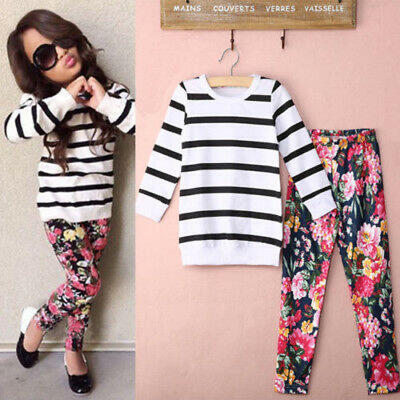 Kids Baby Girls Striped T Shirt TopsFloral Pants Set Clothes Cotton Outfits US
Kids Baby Girls Striped T Shirt TopsFloral Pants Set Clothes Cotton Outfits US