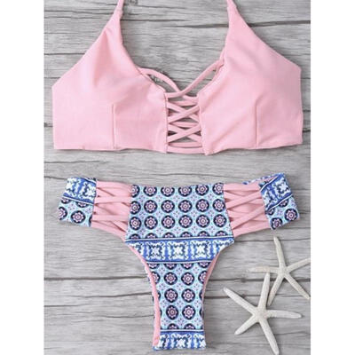 Sexy Women Push-up Bikini Set Padded Bandage Swimsuit Swimwear Beachwear