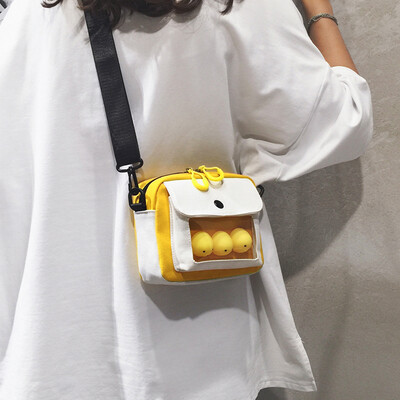 Female bag 2019 new girl fashion canvas bag summer small fresh transparent bag wild insyang air Messenger bag
Female bag 2019 new girl fashion canvas bag summer small fresh transparent bag wild insyang air Messenger bag