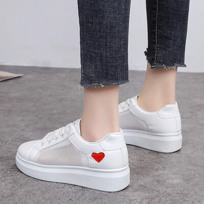 White shoes female summer light love mesh breathable students Korean version of Joker shoes lucky shoes
White shoes female summer light love mesh breathable students Korean version of Joker shoes lucky shoes