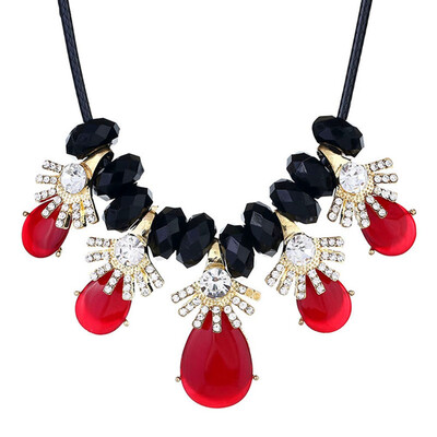 New Arrival Resin Fashion Waterdrop Choker Beads Necklaces & Pendants Fashion Jewelry Woman Gift Summer style