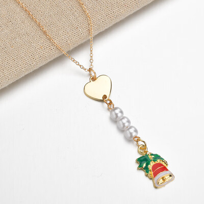 Trendy Simulated Pearls Gold Necklace For Women Christmas Socks Snowman Santa Claus Pendant&Necklace Fashion Jewelry Gifts 2019
Trendy Simulated Pearls Gold Necklace For Women Christmas Socks Snowman Santa Claus Pendant&Necklace Fashion Jewelry Gifts 2019